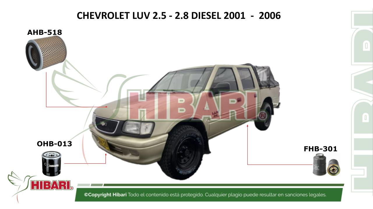 Lee más sobre el artículo CHEVROLET LUV 2.5 – 2.8 DIESEL 2001  –  2006